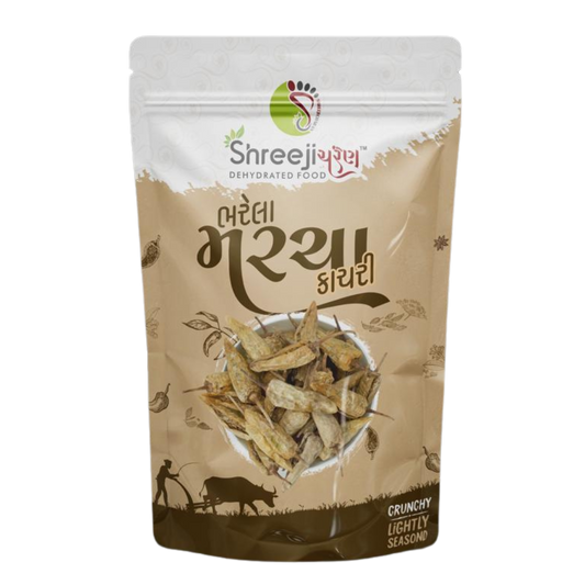 Bharela March Kachari (Stuffed Chilli)